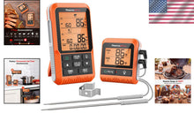 Load image into Gallery viewer, Precision Wireless Meat Thermometer with Dual Probes for Outdoor Cooking &amp; BBQ