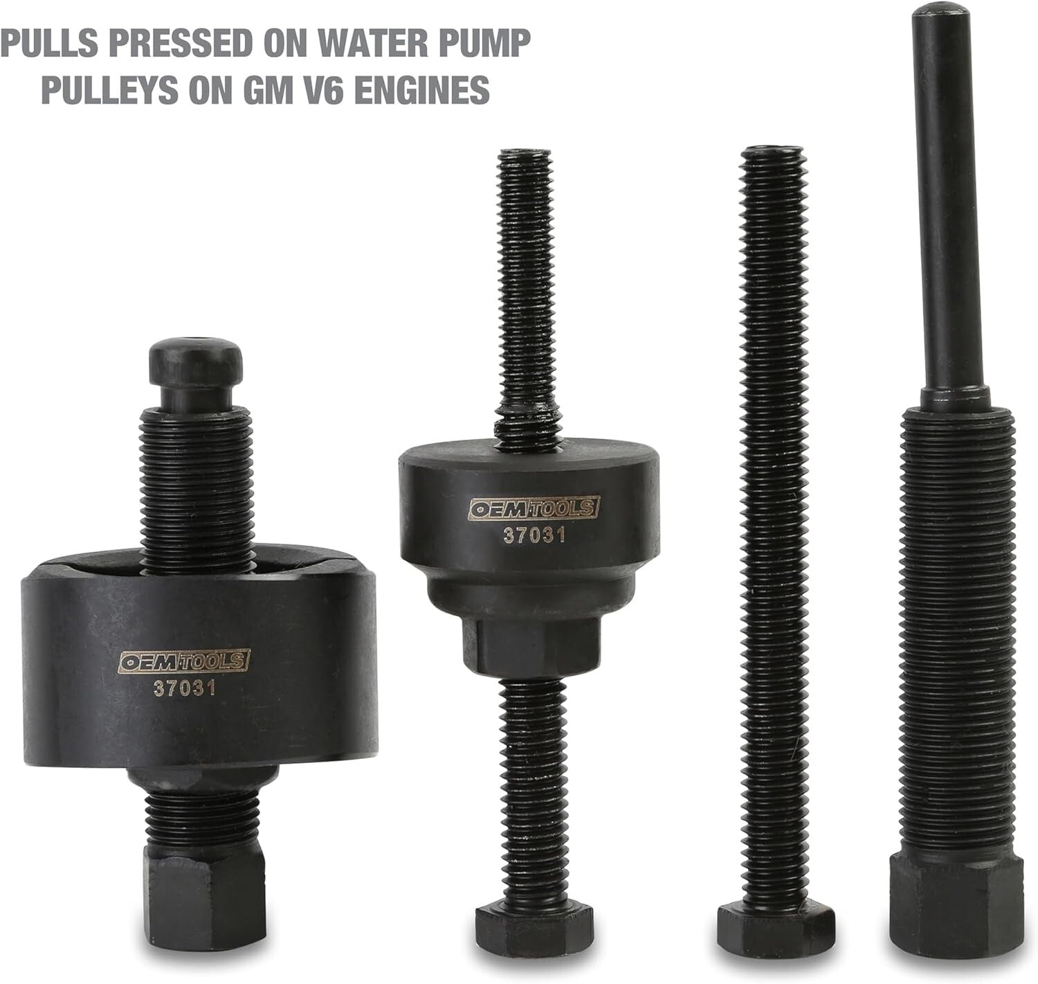 Compact Power Steering Pulley Puller Set with Steel Tools - For Most Vehicles