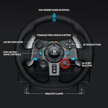 Load image into Gallery viewer, Immersive 29 Driving Force Racing Wheel with Leather Cover for PS4 &amp; PC