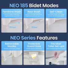 Load image into Gallery viewer, NEO 185 Self-Cleaning Dual Nozzle Bidet Attachment - Adjustable Water Pressure