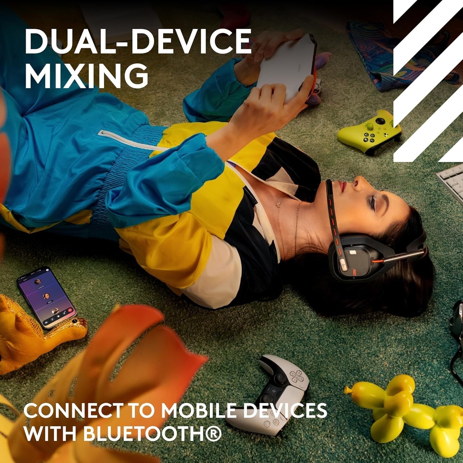 Astro A50 Wireless Gaming Headset + Base Station: PRO-G Audio & 3-System Switch