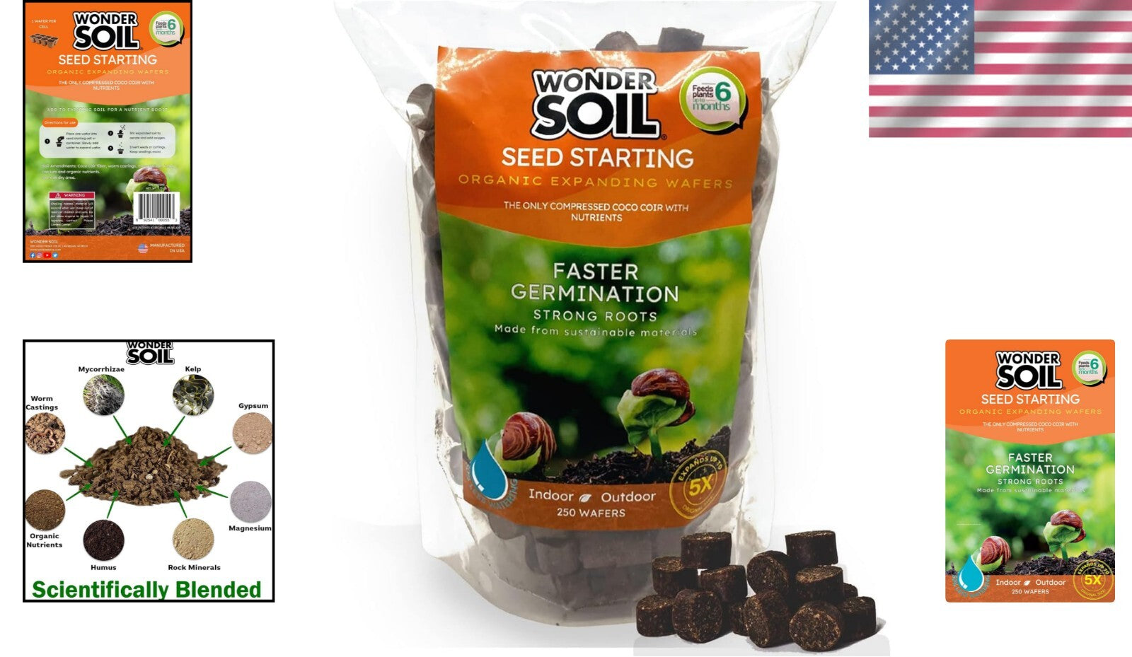 250 Count Organic Coco Coir Seed Pellets - Ideal for Home & Professional Growers