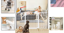Load image into Gallery viewer, Mom's Choice Winner: Durable Extra Wide Child &amp; Pet Safety Gate (57" Max)