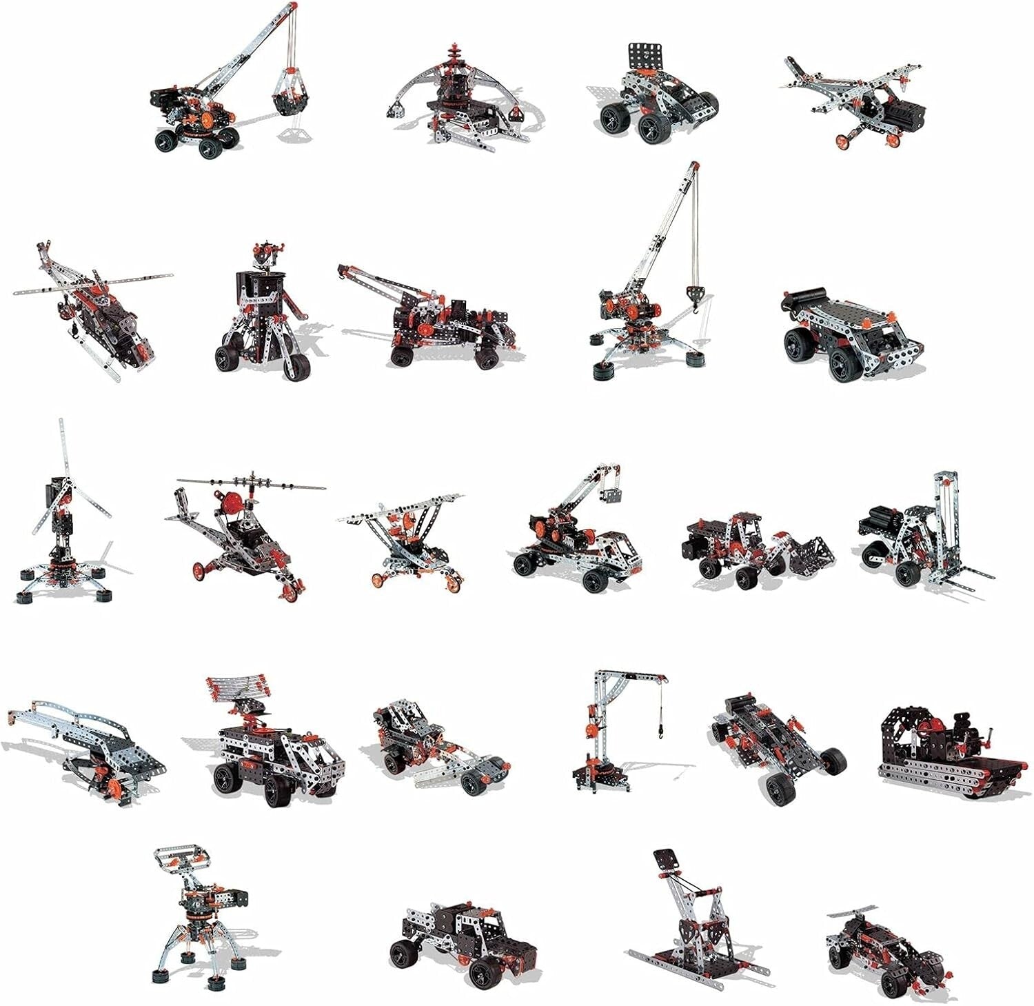 Erector Super Construction Set: 25 Models & Motorized Crane for Young Engineers