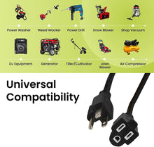 Load image into Gallery viewer, Reliable 12/3 SJTW 25ft Heavy Duty Extension Cord for Indoor and Outdoor Use
