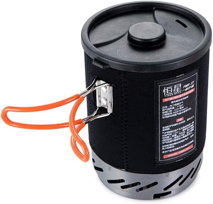 High-Efficiency Camping Stove with Integrated Cook Pot - Ideal for Adventures