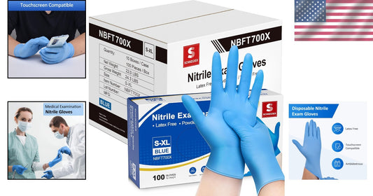Ultra Strong & Sensitive Nitrile Exam Gloves, 4 mil, for Diverse Applications