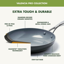 Load image into Gallery viewer, Valencia Pro Healthy Ceramic Nonstick Frying Pan Set - Induction &amp; Oven Safe