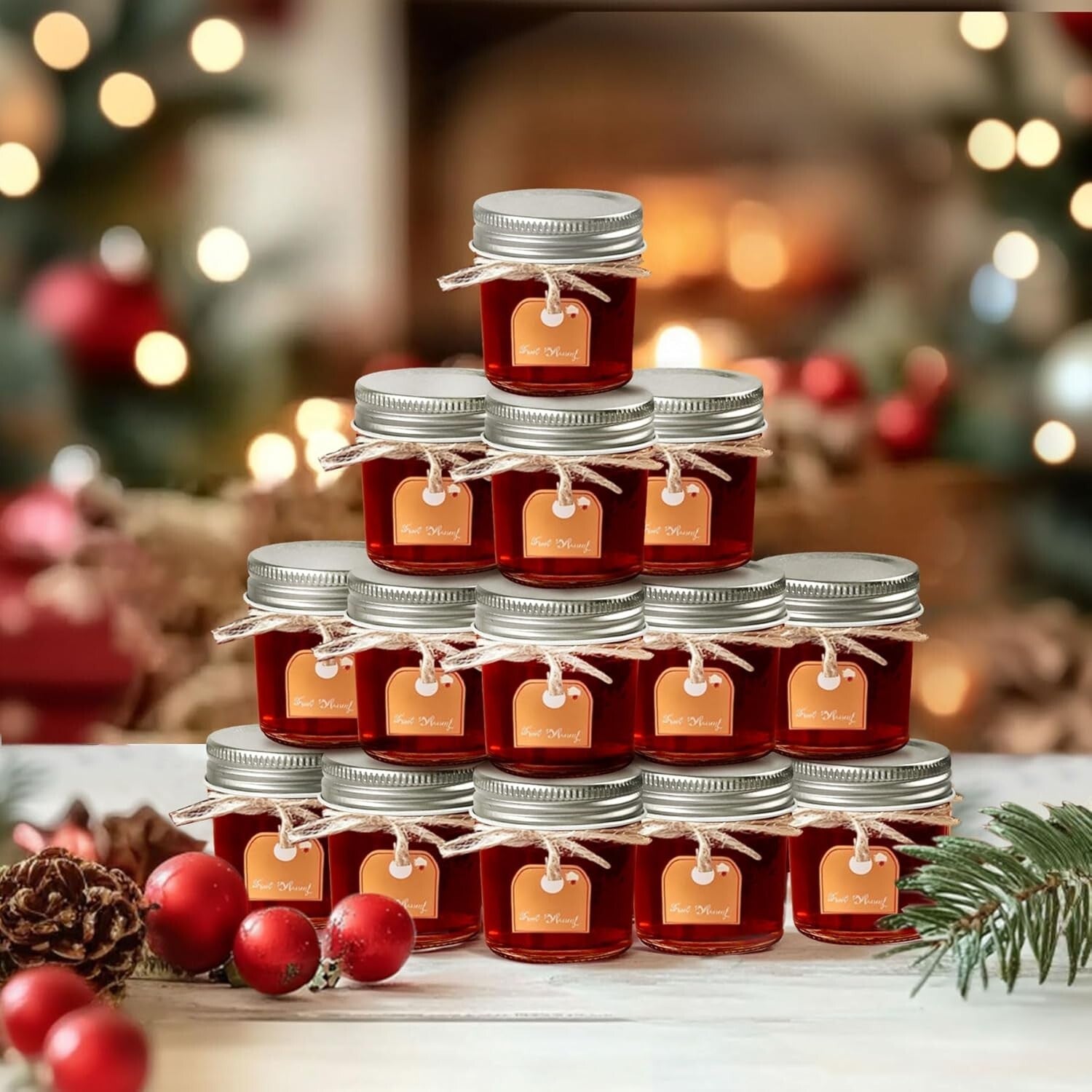 Microwave & Freezer Safe 2 oz Mason Jars - 48 Pack Ideal for DIY Gift Ideas