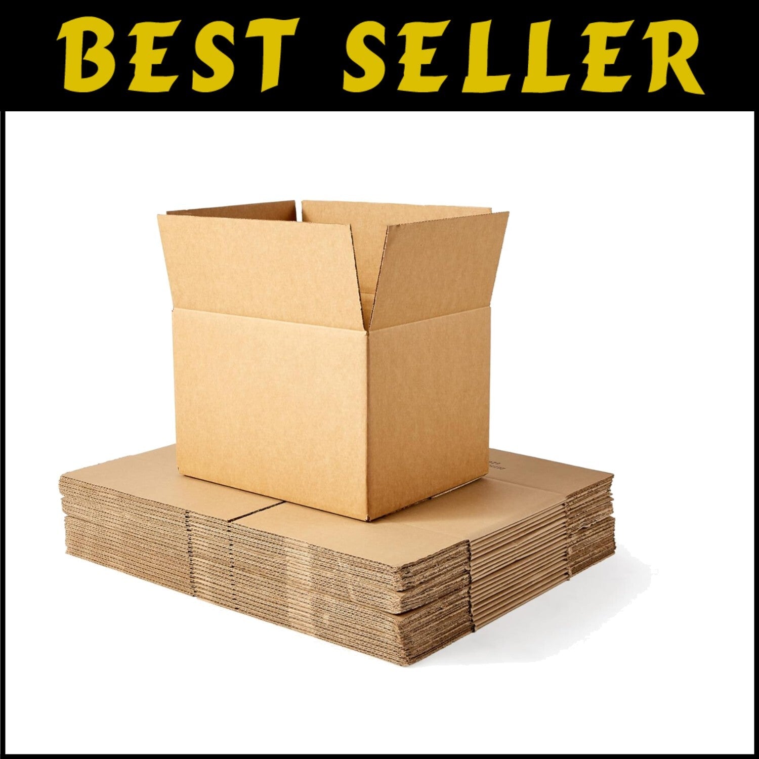 Easy Setup Medium Moving Boxes, 20-Pack - 18" x 14" x 12" Usable for All Packing