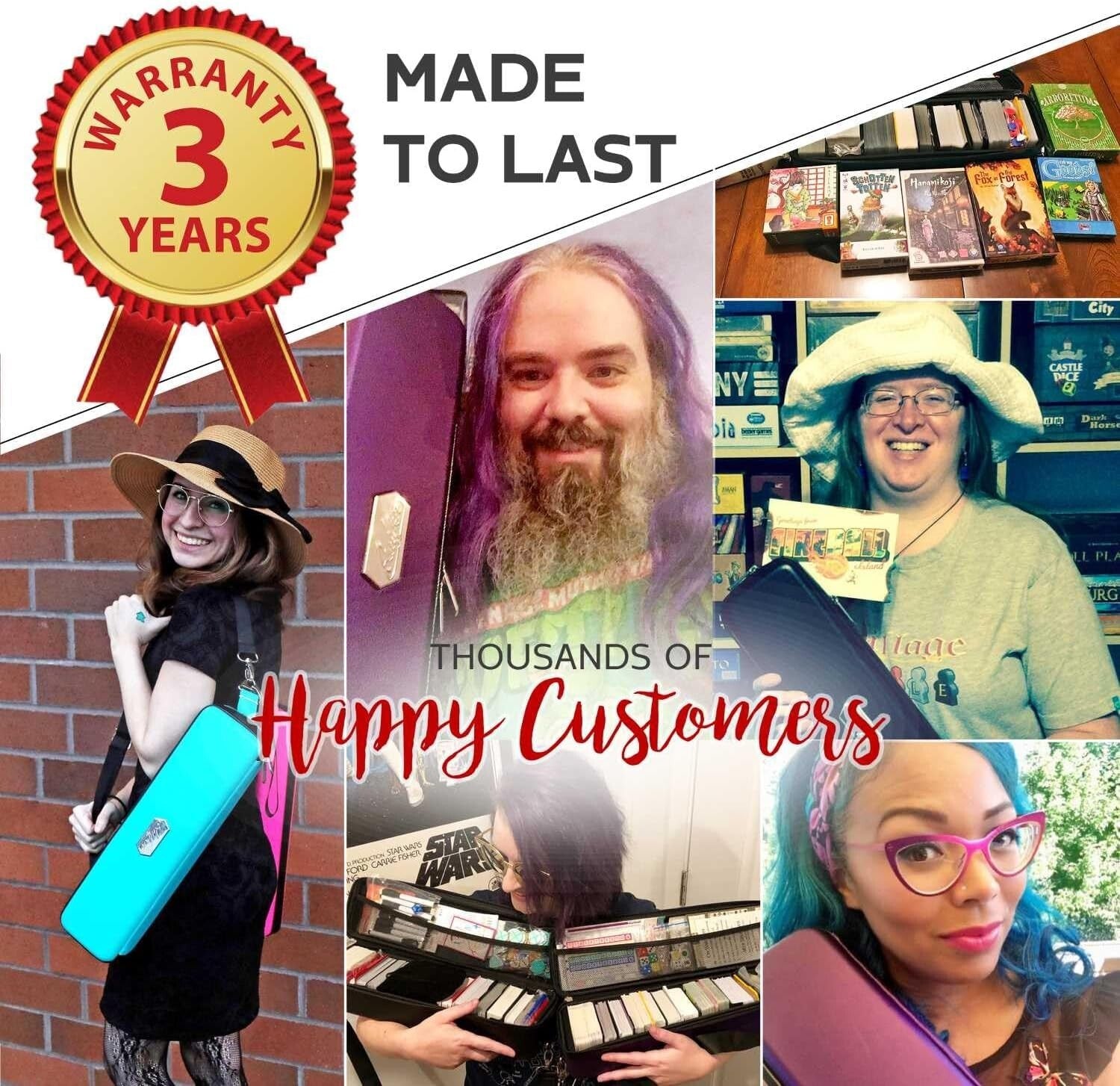 Premium Water-Resistant Card Deck Case with Zipper - Perfect for TCG Enthusiasts