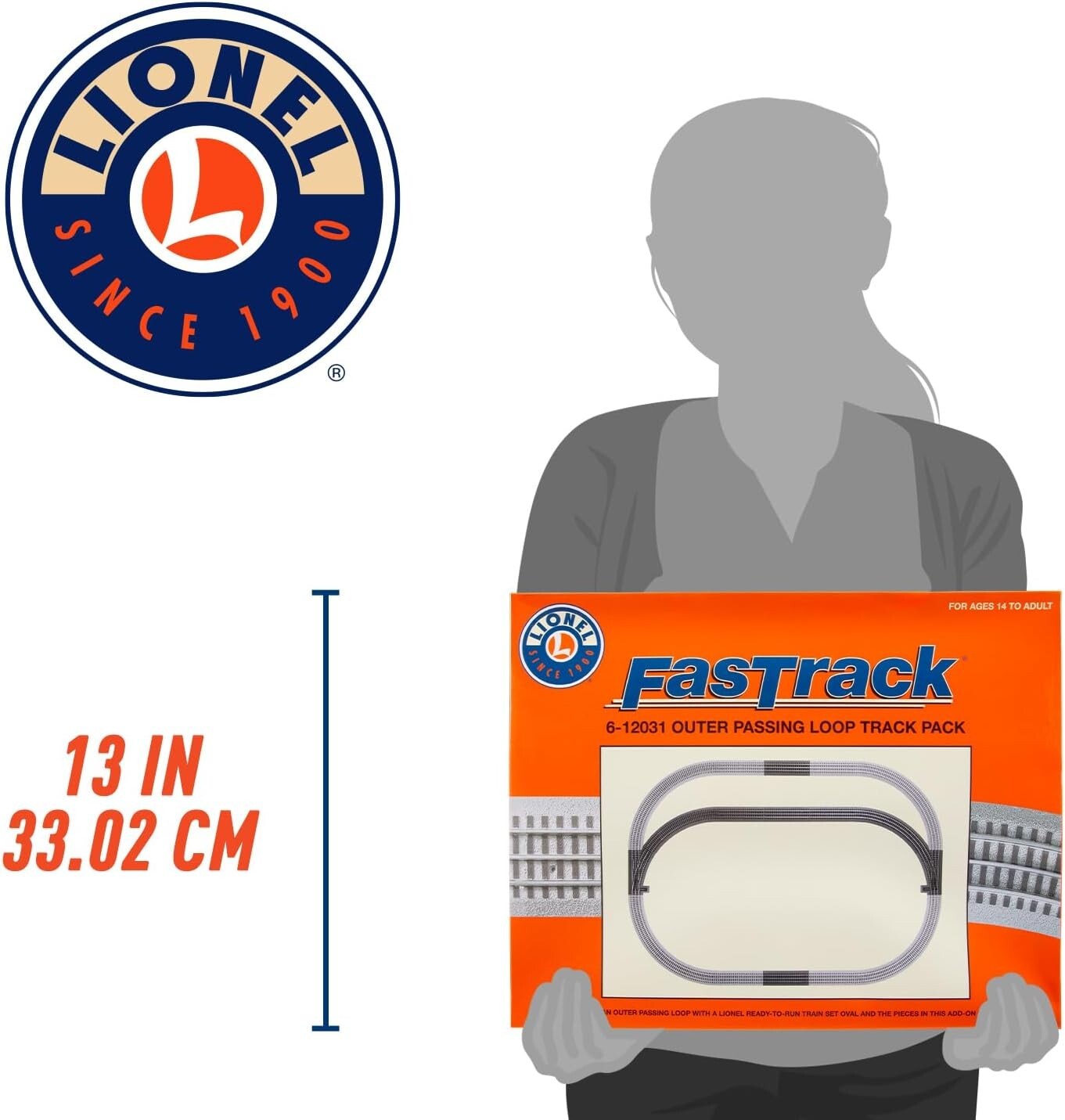 FastTrack O Gauge Electric Track Expansion Pack - Includes 9 Durable Pieces