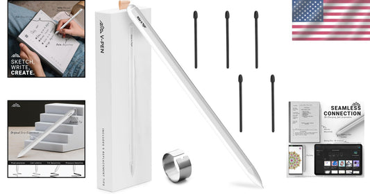 Battery-Free V-Pen EMR Stylus with Eraser - Compatible with Kindle Scribe & More