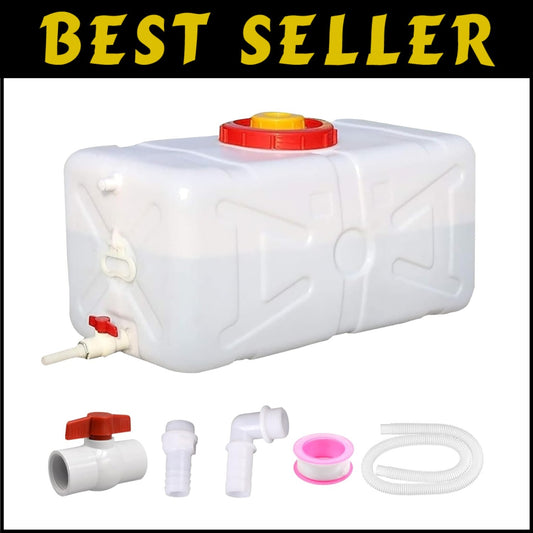Food-Grade 12 Gallon Water Container with Spigot - Ideal for RVs & Emergency Use