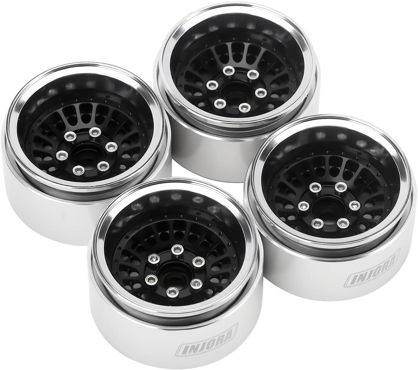 1.9" Beadlock Aluminum Wheel Rim with -10mm Offset for RC Crawler Performance