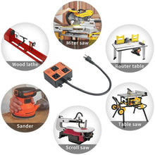 Load image into Gallery viewer, Compact Automatic Dust Collection Switch with Dual Tool Outlets for Efficiency