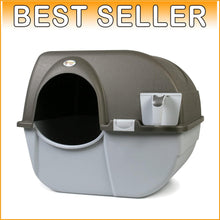 Load image into Gallery viewer, Regular Size Grey Self-Cleaning Litter Box - Quick Waste Disposal Solution