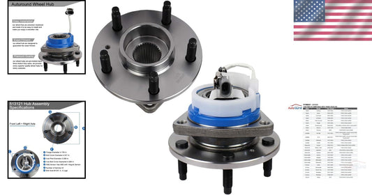Durable Wheel Hub Bearing Assembly Compatible with Impala & DeVille - Set of 2