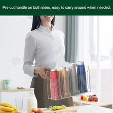 Load image into Gallery viewer, Acrylic Cup Holder with Handles for Countertop or Wall Mount - 4 Compartments
