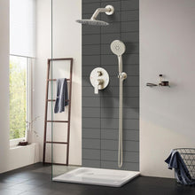 Load image into Gallery viewer, Luxury 8-Inch Rain Shower Faucet Set with Brass Valve Kit in Brushed Nickel