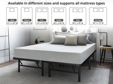 Load image into Gallery viewer, Durable 14-Inch Metal Bed Frame for California King - Quick Setup &amp; Stylish