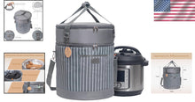 Load image into Gallery viewer, Multi-Compartment Insulated Carrier Bag for 8 Quart Instant Pots - Easy Clean