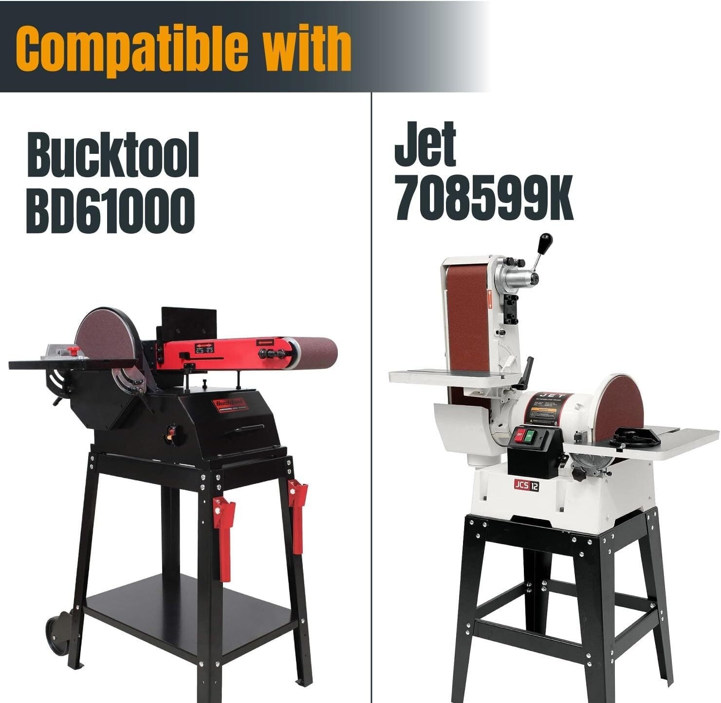 Self-Sharpening 6 x 48 Zirconia Sanding Belts - 36/100/120 Grits Assortment 18PK