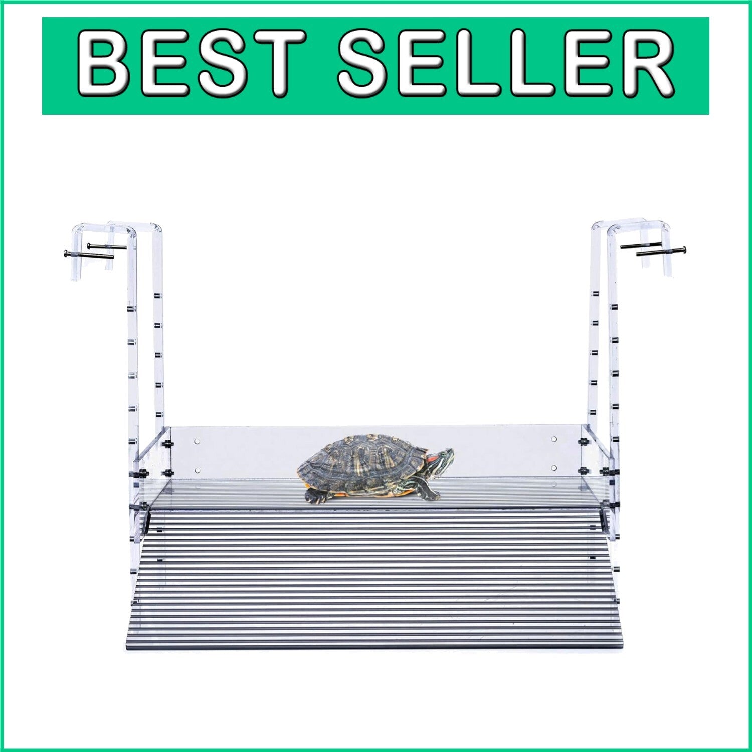 Extra Large Adjustable Turtle Dock Ramp - Enhances Basking Space in Aquariums