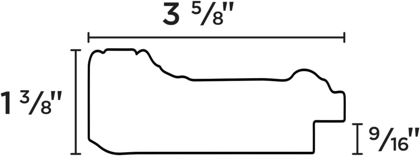 Luxurious Antique Black with Gold Picture Frame - 16x20, Open Back, Freestanding