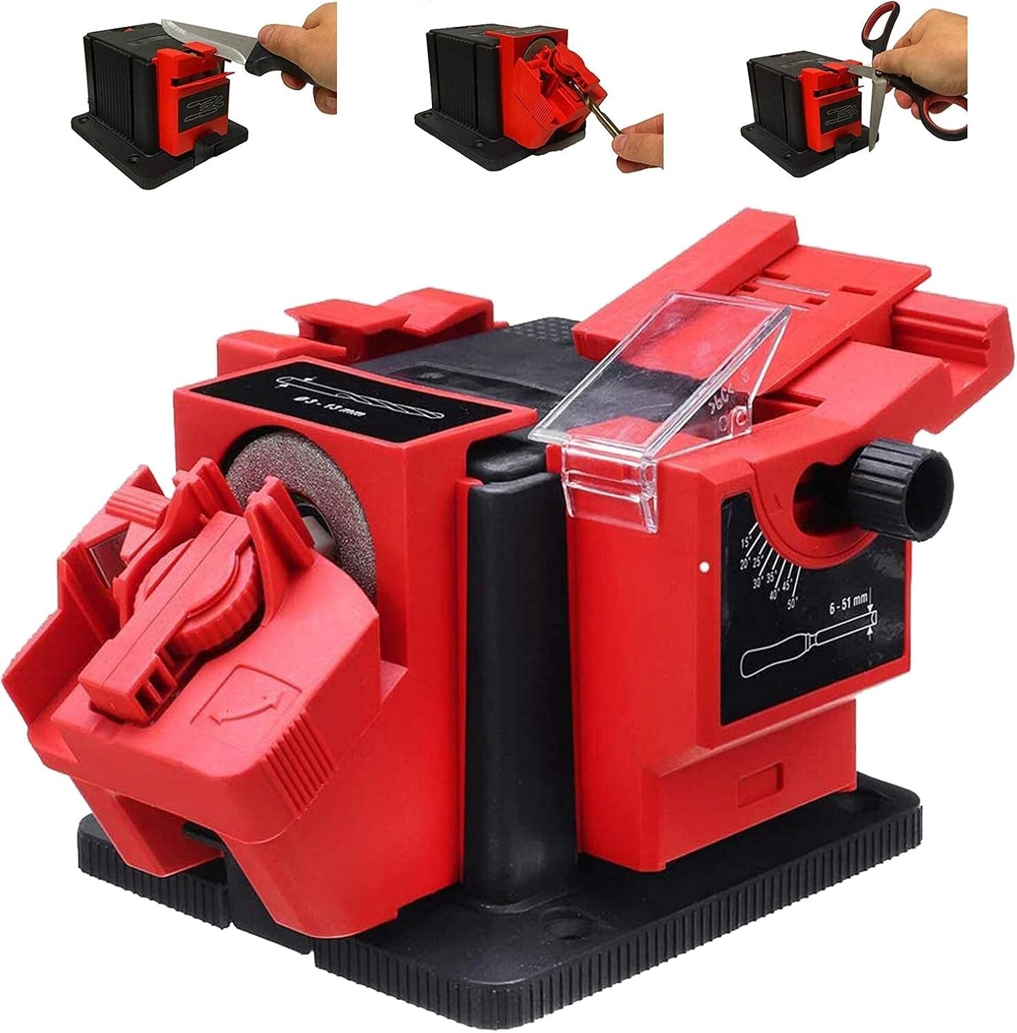 Electric Multifunctional Sharpener for Knives, Chisels & Drills - Compact Design