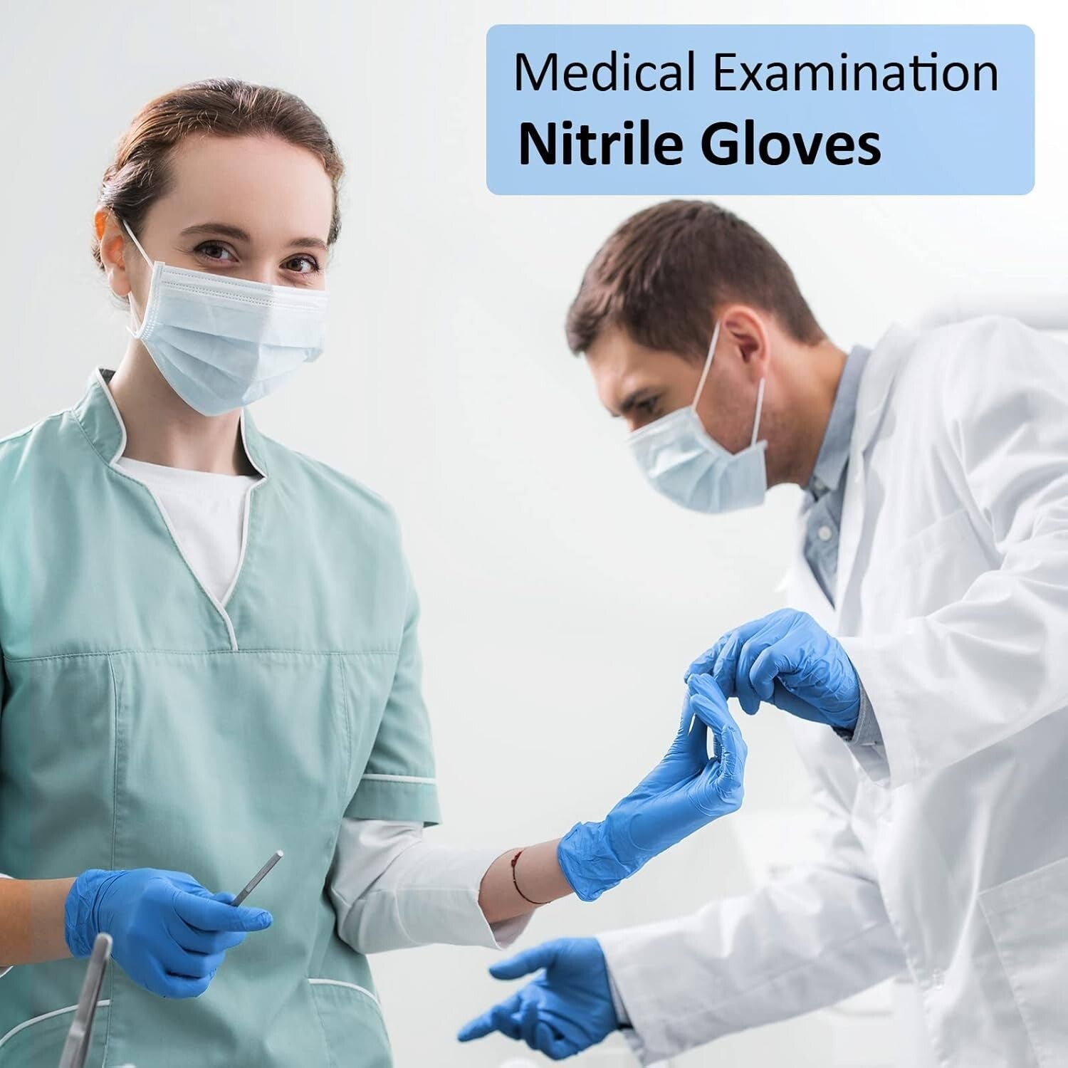 Ultra Strong & Sensitive Nitrile Exam Gloves, 4 mil, for Diverse Applications