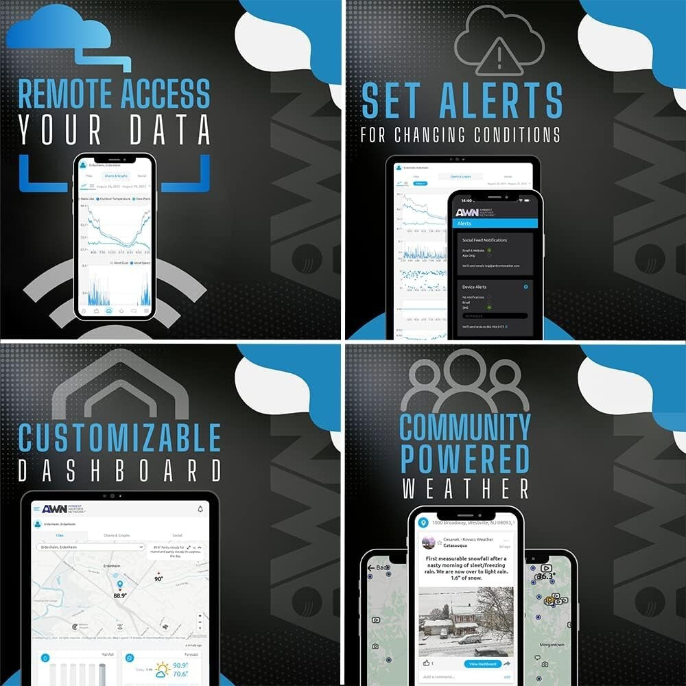 Advanced Ultrasonic Weather Station with TFT LCD Display & Wireless Sensor Array