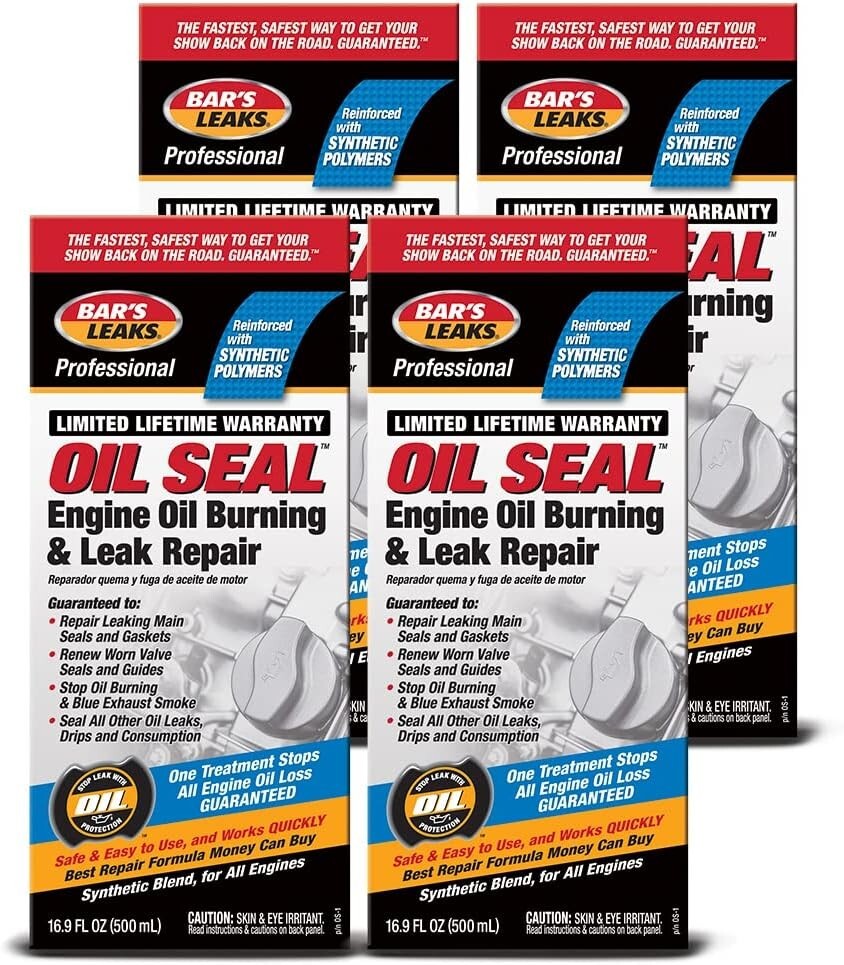 Bar's Leaks Oil Burning & Leak Repair - 4 Pack, Compatible with All Engines