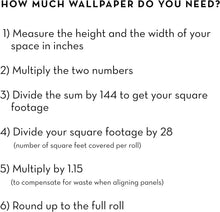 Load image into Gallery viewer, Midnight &amp; Metallic Gold Removable Peel and Stick Trellis Wallpaper, 20.5"x16...