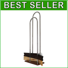Load image into Gallery viewer, Portable Hanger Storage Rack - Wood &amp; Stainless Steel Organizer, 32.7" High