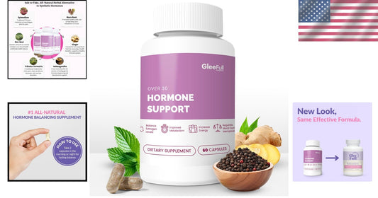Easy-to-Swallow Over 30 Menopause Support: All-Natural Hormone Balance Capsules