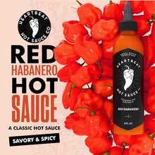 Load image into Gallery viewer, Versatile Red Habanero Hot Sauce: 6 oz Bottles, Ideal for Savory &amp; Sweet Meals
