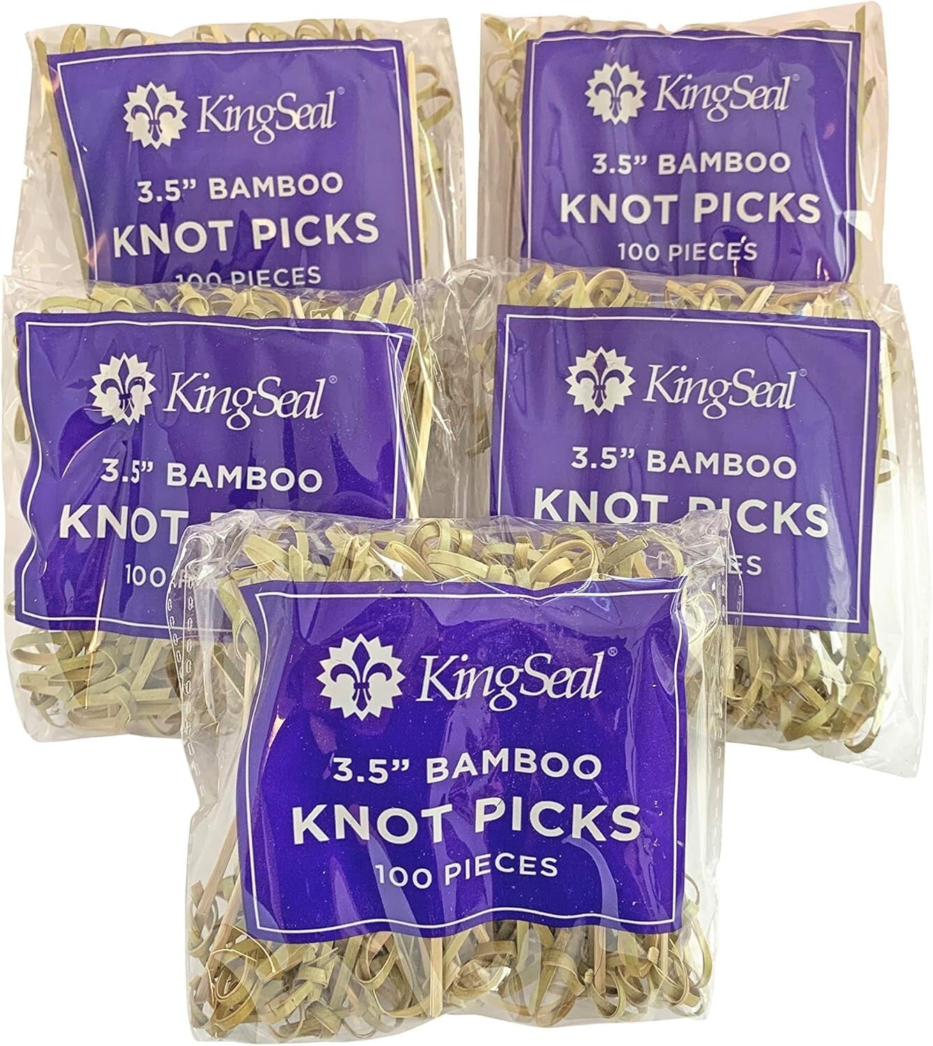 Bulk Pack of 1000 Bamboo Flower Knot Picks - Perfect for Appetizers & Cocktails