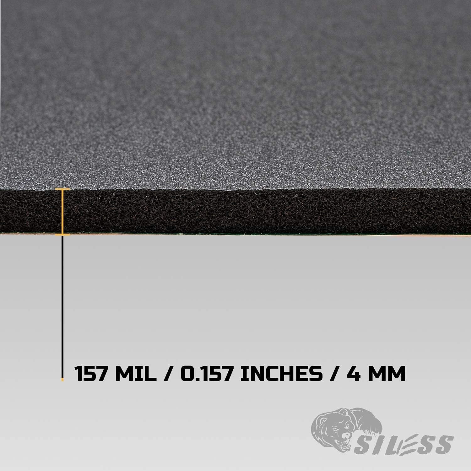 51 Sqft Car Sound Deadener - 157 Mil Self-Adhesive Foam for Noise Control