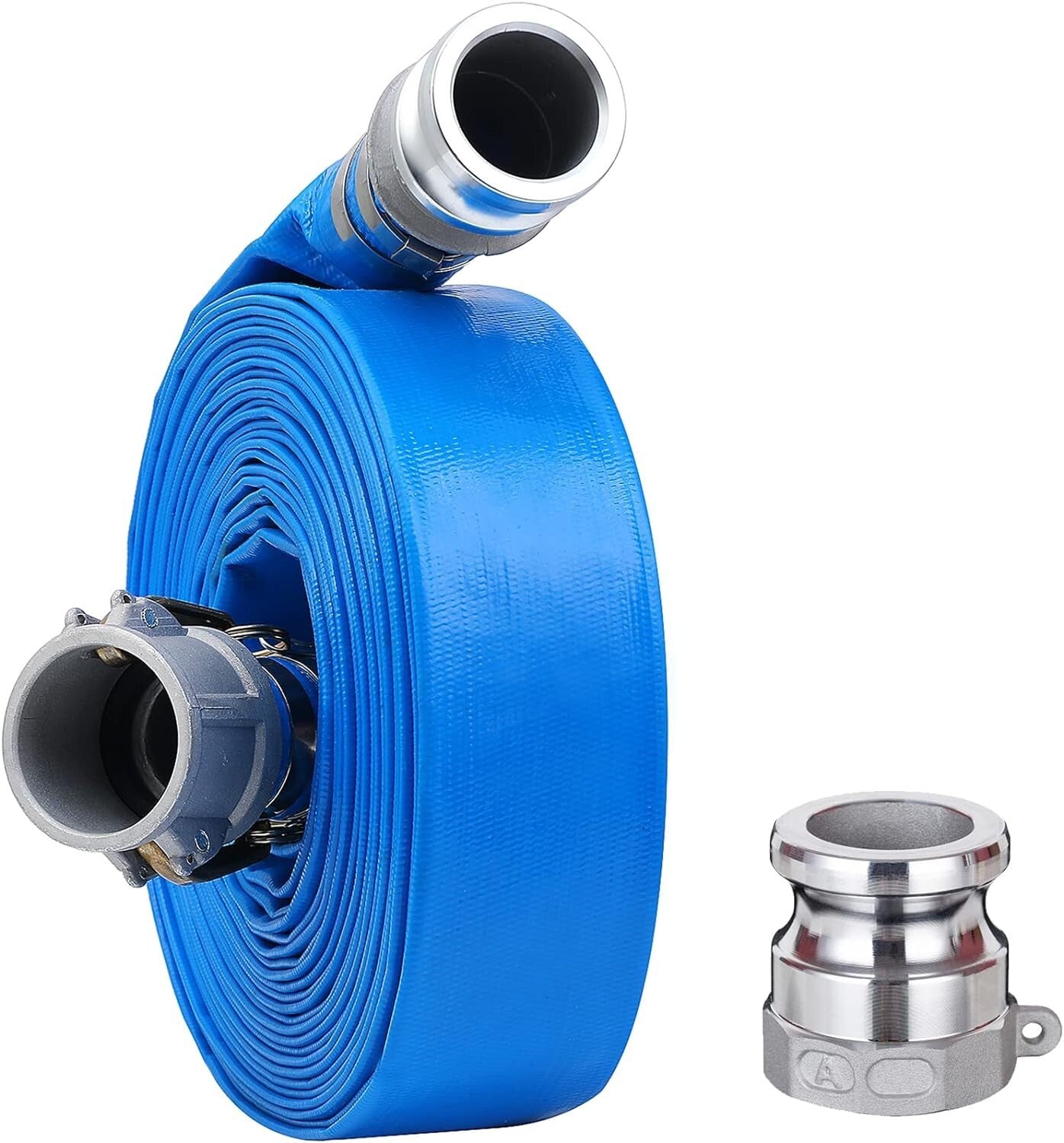 Versatile 100ft 2-Inch PVC Discharge Hose with Cam Lock & Leak-Free Performance