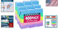 Load image into Gallery viewer, Versatile 400 Pack Microfiber Cleaning Towels - Soft, Durable &amp; Eco-Friendly