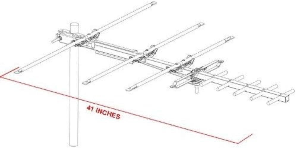 75-Mile Long-Range Outdoor HDTV Antenna for 4K Streaming - Easy Install