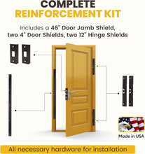 Load image into Gallery viewer, Ultimate Home Security: Door Armor MAX 5-Piece Reinforcement Kit in Aged Bronze