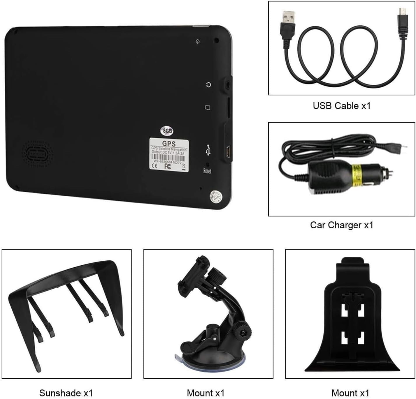 Advanced 7-Inch Car GPS with Real-Time Alerts & Lifetime North America Maps