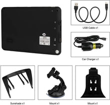 Load image into Gallery viewer, Advanced 7-Inch Car GPS with Real-Time Alerts &amp; Lifetime North America Maps