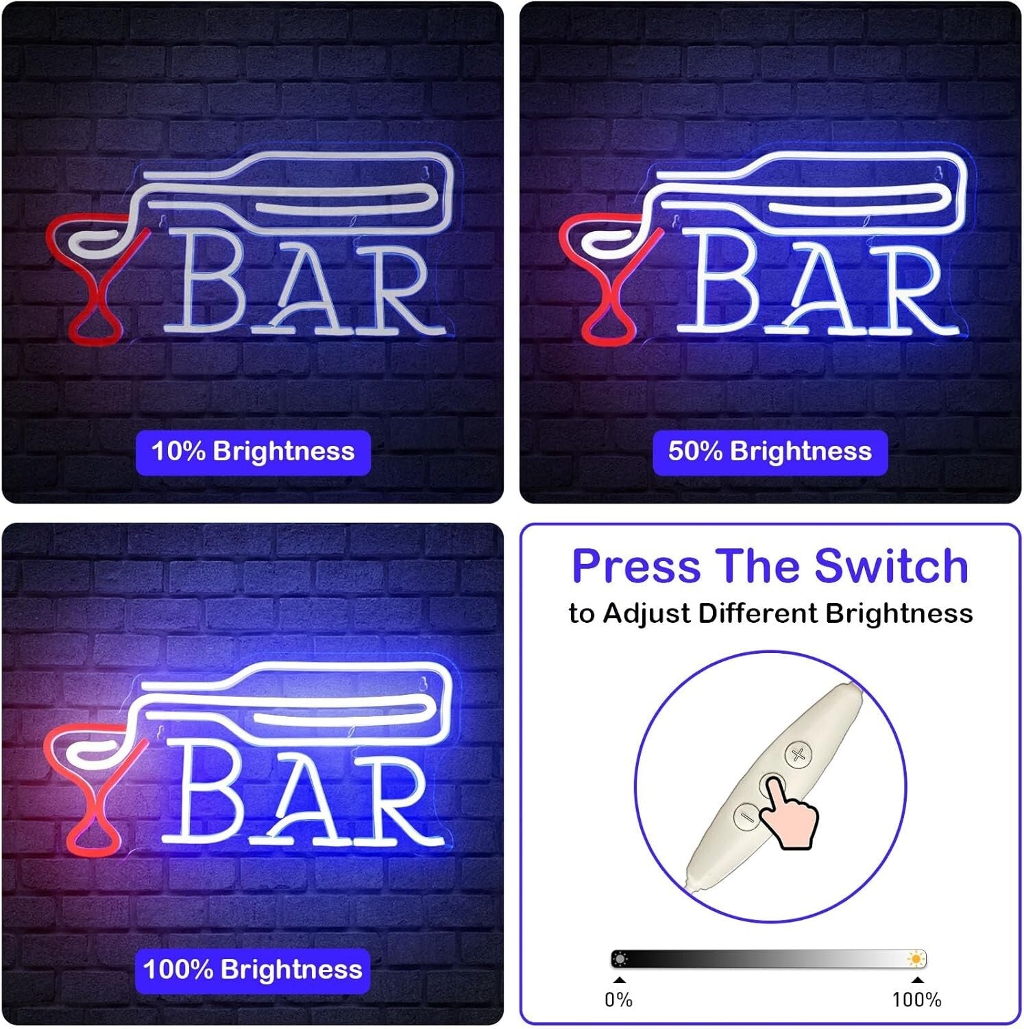 Dimmable Neon Beer Sign - Stylish Acrylic Wall Decor for Man Caves and Parties