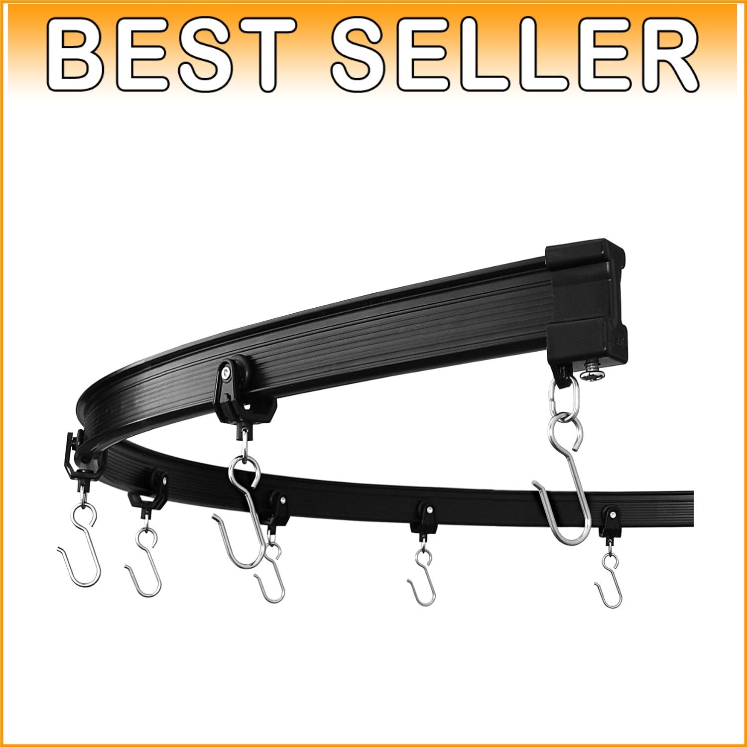 20 ft Heavy-Duty Ceiling Mounted Curtain Track - Versatile & Flexible Design