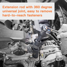 Load image into Gallery viewer, Professional 19-Piece SAE Deep Impact Socket Set with Extension Bars &amp; Adapters