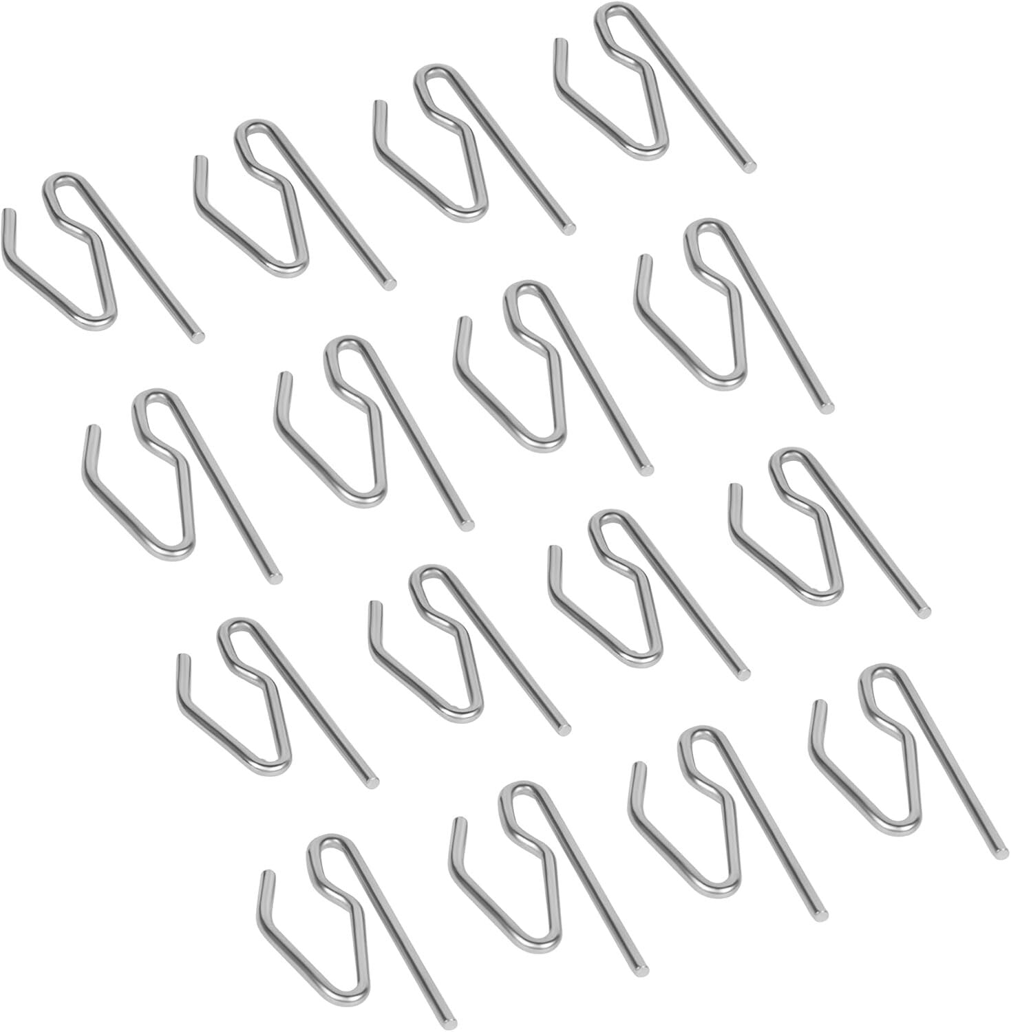 High-Quality Silver Mild Steel Curtain Hooks - 200 Pieces for Perfect Hanging
