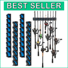 Load image into Gallery viewer, Innovative Vertical Fishing Rod Holder Set – 36 Rod Capacity &amp; Secure Grip